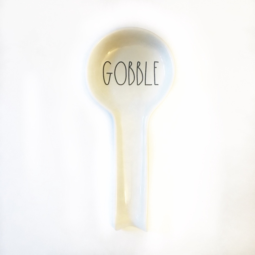 🆕 Rae Dunn “Gobble” Utensil Resting Spoon!